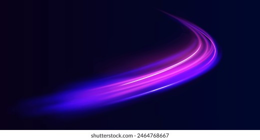 Concept of leading in business, Hi tech products, warp speed wormhole science vector design. Horizontal speed lines background