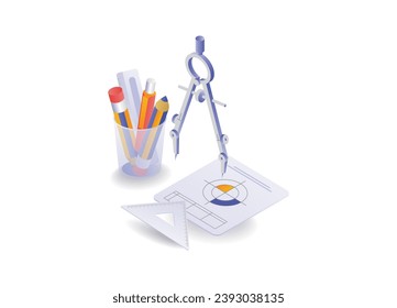 Concept of learning technical drawing