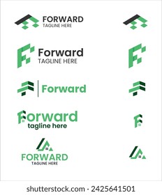 Concept Of Letter F Mortgage Logo with Building or House