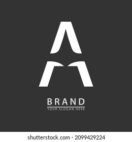 concept letter A initials company name or person logo icon. simple flat vector illustration design.