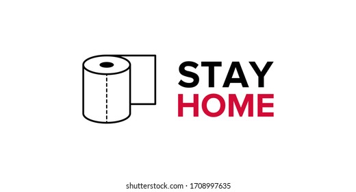 Concept for lettering and graphic for typography. Stay home to save your life from the dangerous virus, Coronavirus (COVID-19). The global epidemic and quarantine forces people to stay at home. Pandem