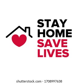 Concept for lettering and graphic for typography. Stay home to save your life from the dangerous virus, Coronavirus (COVID-19). The global epidemic and quarantine forces people to stay at home. Pandem