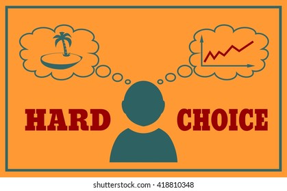 Concept of life and work balance. Vector flat illustration