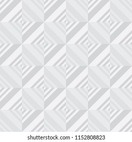 Concept light gray geometry seamless pattern with square tile. Repeatable geometric motif for header, poster, background.