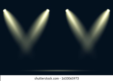 Concept light show on background