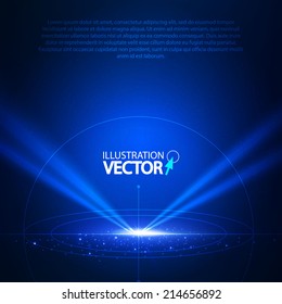 Concept light. Vector illustration