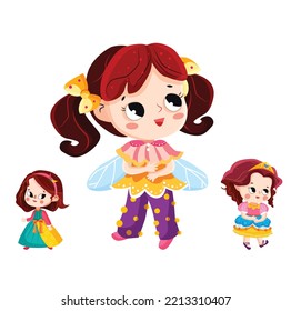 concept of little princess vector illustration