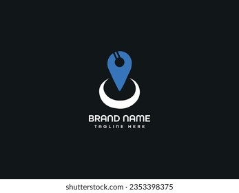 Concepto del logotipo de la ubicación Diseño
