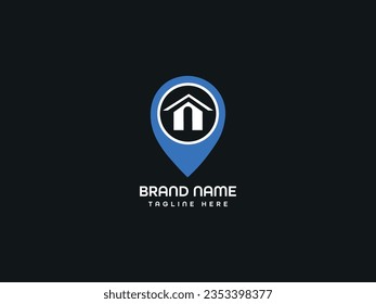 Konzept des Standortlogos Design