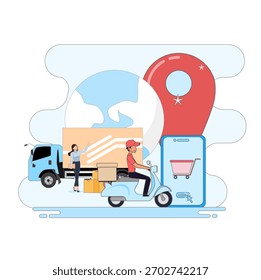 The Concept of Logistics and Digital Courier Services in Online Shopping