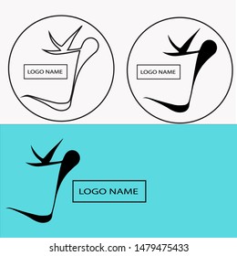 the concept of the logo is based on the letter. Enter your logo name
