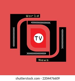 Ein Konzeptlogo für einen Kanal und für einen Süßwarenladen.