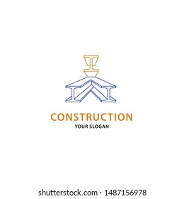 concept logo for construction and service