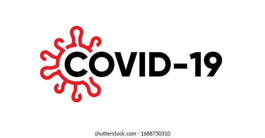 Concept Logo of Covid-19 Coronavirus. Official Name for Coronavirus 2019.