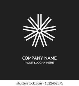 The concept of logo design is in the form of fireworks. Monochrome color. The philosophy of the logo is simple and bright like a star.