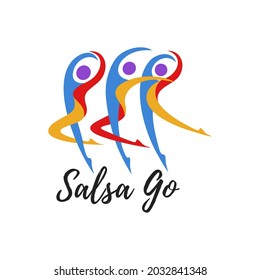 concept logo design for salsa dance