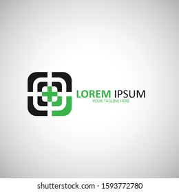 the concept of a logo design with a square combination, which is a bigger logo