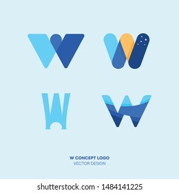 Concept Logo Design, W logo concept