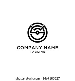 concept logo designs m, s, c, circular round