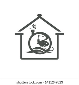 Concept logo element restaurant sea food
