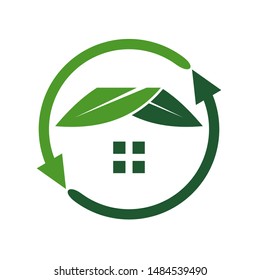 the concept of the logo is environmentally friendly housing, which provides a balance between the occupants and the environment (ecosystem)