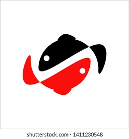 concept logo fish element natural 