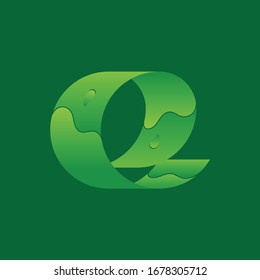 Concept Logo. Flat Vector Design Element. Ribbon in the form of the letter E