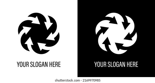 Concept logo geometry. Abstract logo design. Concept vector logo.