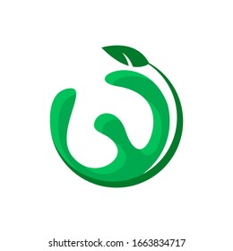 Concept Logo Leaf and Water