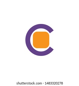 concept logo with letter C