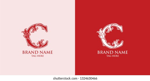 the concept of the logo letter C, Monogram C