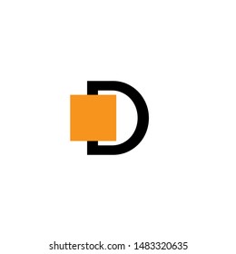 concept logo with letter D 