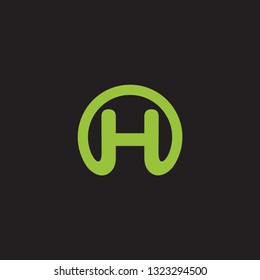 the concept of the logo letter H