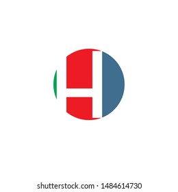 concept logo with letter H