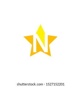 concept logo with letter N