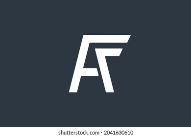 concept logo of the letters A and F