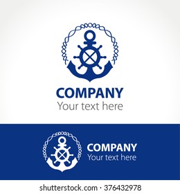 Concept Of The Logo For The Marine Companies And Yacht Club