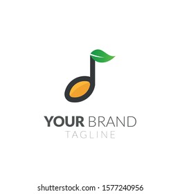 concept logo music and nature simple minimalist