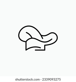 the concept of the logo, the symbol of the chef's hat logo design