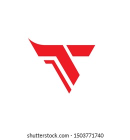 Concept Logo T as a Triangle
look simple and clean design