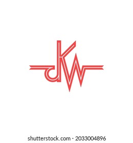 el concepto de un logotipo que combina las letras DKW con la vibración de la cinta