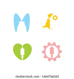 The concept of a logo with the theme of communication 