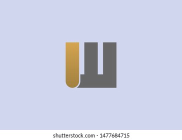 the concept of the logo w with a simple and modern form