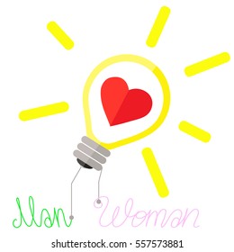 the concept of love between a man and a woman