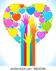 the concept of love between people .the concept of communication between people