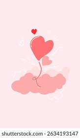 concept of love, charity,sharing love, valentines day. love concept vector illustration