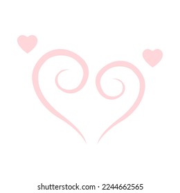 concept of love, hearts, holiday, vector illustration
