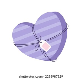 Concept Love moment heart. The use of flat vector graphics in this illustration of an envelop mail and heart creates a clean and modern design . Vector illustration.
