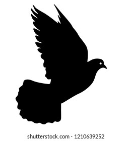 Concept Love Peace Silhouettes Doves Stock Vector (Royalty Free) 1210639252