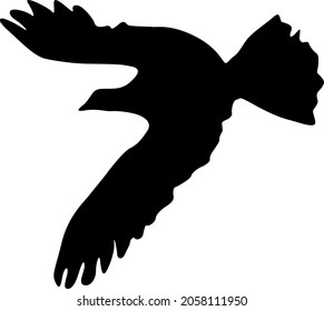 Concept of love or peace. Silhouettes doves